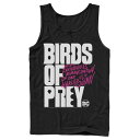 ディーシーコミックス ディーシー コミックス ロゴ タンクトップ 黒色 ブラック 【 DC COMICS BIRDS OF PREY LOGO WORD STACK TANK TOP / BLACK 】 メンズファッション トップス