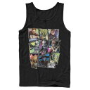 LN^[ ^Ngbv F ubN X^[EH[Y y LICENSED CHARACTER STAR WARS CLONE SQUARE GROUP PHOTOS TANK TOP / BLACK z Yt@bV gbvX