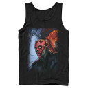 タンクトップ 黒色 ブラック スターウォーズ 【 STAR WARS DARTH MAUL RETURNS TANK TOP / BLACK 】 メンズファッション トップス