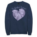 キャラクター 紫 パープル フリース 紺色 ネイビー 【 PURPLE LICENSED CHARACTER ED EDD AND EDDY THE KANKER SISTERS HUE HEART FLEECE NAVY 】