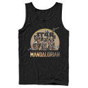 キャラクター タンクトップ 黒色 ブラック スターウォーズ 【 STAR WARS THE MANDALORIAN CHARACTER COLLAGE TANK / BLACK 】 メンズファッション トップス