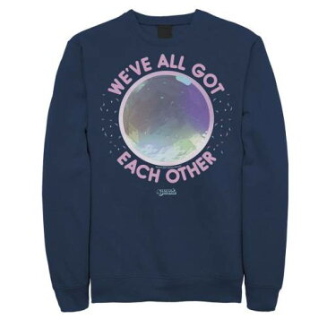 キャラクター ユニバース スウェットシャツ トレーナー 紺色 ネイビー WE'VE 【 UNIVERSE LICENSED CHARACTER CARTOON NETWORK STEVEN ALL GOT EACH OTHER SWEATSHIRT NAVY 】