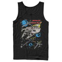 青色 ブルー タンクトップ 黒色 ブラック スターウォーズ 【 STAR WARS THE FORCE AWAKENS MILLENNIUM BLUE SQUADRON TANK TOP / BLACK 】 メンズファッション トップス