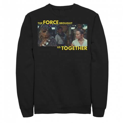 キャラクター ライズ スウェットシャツ トレーナー 黒色 ブラック スターウォーズ: 【 LICENSED CHARACTER THE RISE OF SKYWALKER BROUGHT US TOGETHER SWEATSHIRT BLACK 】