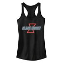 【★スーパーSALE★12/11深夜2時迄】キャラクター 黒色 ブラック ロゴ タンクトップ 【 LICENSED CHARACTER MARVEL BLACK WIDOW NEON LOGO TANK TOP / 】 キッズ ベビー マタニティ トップス