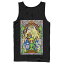 キャラクター レジェンド タンクトップ 黒色 ブラック 【 LICENSED CHARACTER NINTENDO LEGEND OF ZELDA WIND WAKER STAINED GLASS TANK TOP / BLACK 】 メンズファッション トップス