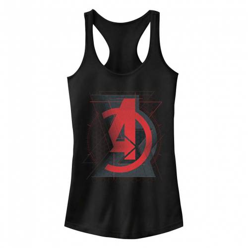 【★スーパーSALE★12/11深夜2時迄】キャラクター 黒色 ブラック ロゴ タンクトップ 【 LICENSED CHARACTER MARVEL BLACK WIDOW AVENGERS LOGO TANK TOP / 】 キッズ ベビー マタニティ トップス