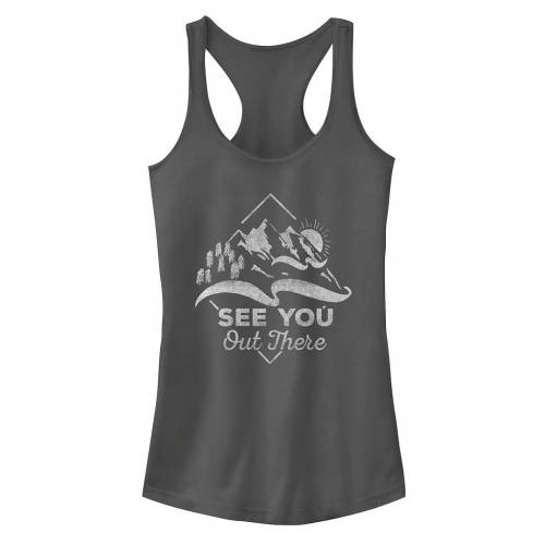 【★Fashion THE SALE★1/14迄】タンクトップ チャコール THERE&#34; 【 UNBRANDED SEE YOU OUT MOUNTAIN SUNSET THEME TANK TOP / CHARCOAL 】 キッズ ベビー マタニティ トップス