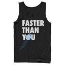 タンクトップ スターウォーズ 【 STAR WARS FASTER THAN YOU QUOTE TANK / 】 メンズファッション トップス