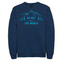 フィフスサン フリース 紺色 ネイビー 【 FIFTH SUN GO OUT INTO THE WORLD EXPLORE FLEECE / NAVY 】 メン...