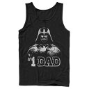 【★Fashion THE SALE★7/12午前10時迄】ビンテージ ヴィンテージ タンクトップ スターウォーズ #1 FATHER'S 【 STAR WARS VADER DAD VINTAGE DAY TANK TOP / 】 メンズファッション トップス