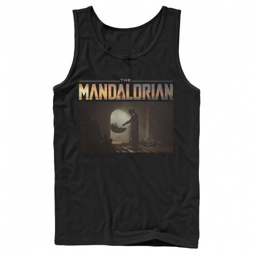 キャラクター タンクトップ スターウォーズ 【 LICENSED CHARACTER STAR WARS THE MANDALORIAN CHILD FIRST MEETING PORTRAIT TANK TOP / 】 メンズファッション トップス