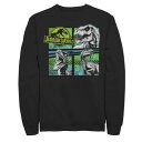 キャラクター グラフィック フリース 【 LICENSED CHARACTER JURASSIC WORLD DINOSAURS GROUP OF 3 NEON...