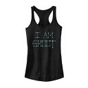 マーベル タンクトップ 黒色 ブラック 【 MARVEL I AM GROOT CONSTELLATION TANK TOP / BLACK 】 キッズ ベビー マタニティ トップス パーカー