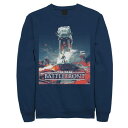 キャラクター ゲーム スウェットシャツ トレーナー 紺色 ネイビー スターウォーズ 【 LICENSED CHARACTER STAR WARS BATTLEFRONT GAME POSTER SWEATSHIRT / NAVY 】 メンズファッション トップス