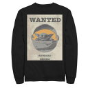 【★Fashion THE SALE★7/12午前10時迄】キャラクター スウェットシャツ トレーナー スターウォーズ 【 LICENSED CHARACTER STAR WARS THE MANDALORIAN CHILD WANTED POSTER SWEATSHIRT / 】 メンズファッション トップス