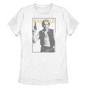 キャラクター Tシャツ 白色 ホワイト スターウォーズ 【 LICENSED CHARACTER STAR WARS FADED HAN SOLO TEE / WHITE 】 キッズ ベビー マタニティ トップス カットソー
