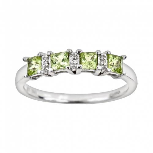 銀色 シルバー ダイヤモンド 【 CELEBRATION GEMS STERLING SILVER PERIDOT AND DIAMOND ACCENT RING / MULTI NONE 】 ジュエリー アクセサリー レディースジュエリー 指輪 リング