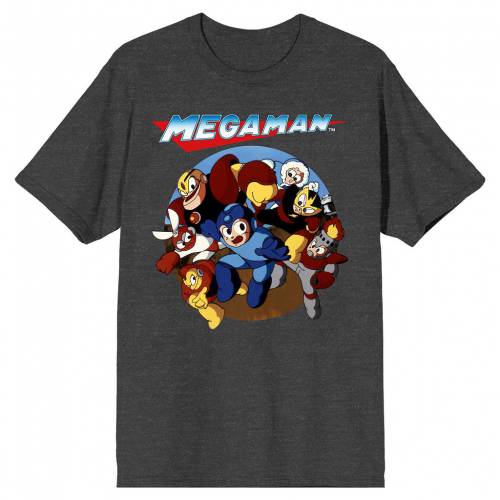 キャラクター ビンテージ ヴィンテージ Tシャツ 灰色 グレー 【 LICENSED CHARACTER CAPCOM MEGAMAN CHARACTERS VINTAGE TEE / GREY 】 メンズファッション トップス カットソー