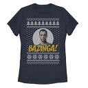 キャラクター Tシャツ 【 LICENSED CHARACTER THE BIG BANG THEORY BAZINGA HOLIDAY PATTERN TEE / 】 キッズ ベビー マタニティ トップス カットソー