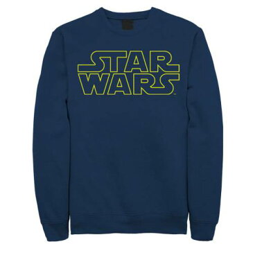 STAR WARS ロゴ フリース Tシャツ 紺色 ネイビー スターウォーズ 【 SIMPLE LOGO OUTLINE FLEECE TEE NAVY 】