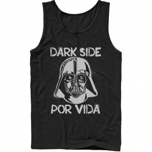 【★スーパーSALE★6/11深夜2時迄】タンクトップ スターウォーズ 【 STAR WARS DARTH VADER DARK SIDE POR VIDA STAMP TANK TOP / 】 メンズファッション トップス