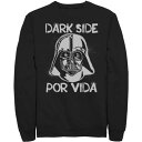 【★Fashion THE SALE★7/12午前10時迄】フリース スウェットシャツ トレーナー スターウォーズ 【 STAR WARS DARTH VADER DARK SIDE POR VIDA STAMP FLEECE SWEATSHIRT / 】 メンズファッション トップス