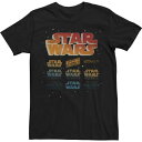 キャラクター Tシャツ スターウォーズ 【 LICENSED CHARACTER STAR WARS FADED MOVIE LOGOS TEE / 】 メンズファッション トップス カットソー