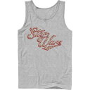 キャラクター ロゴ タンクトップ スターウォーズ 【 LICENSED CHARACTER STAR WARS CURSIVE CHEETAH FILL LOGO TANK TOP / 】 メンズファッション トップス