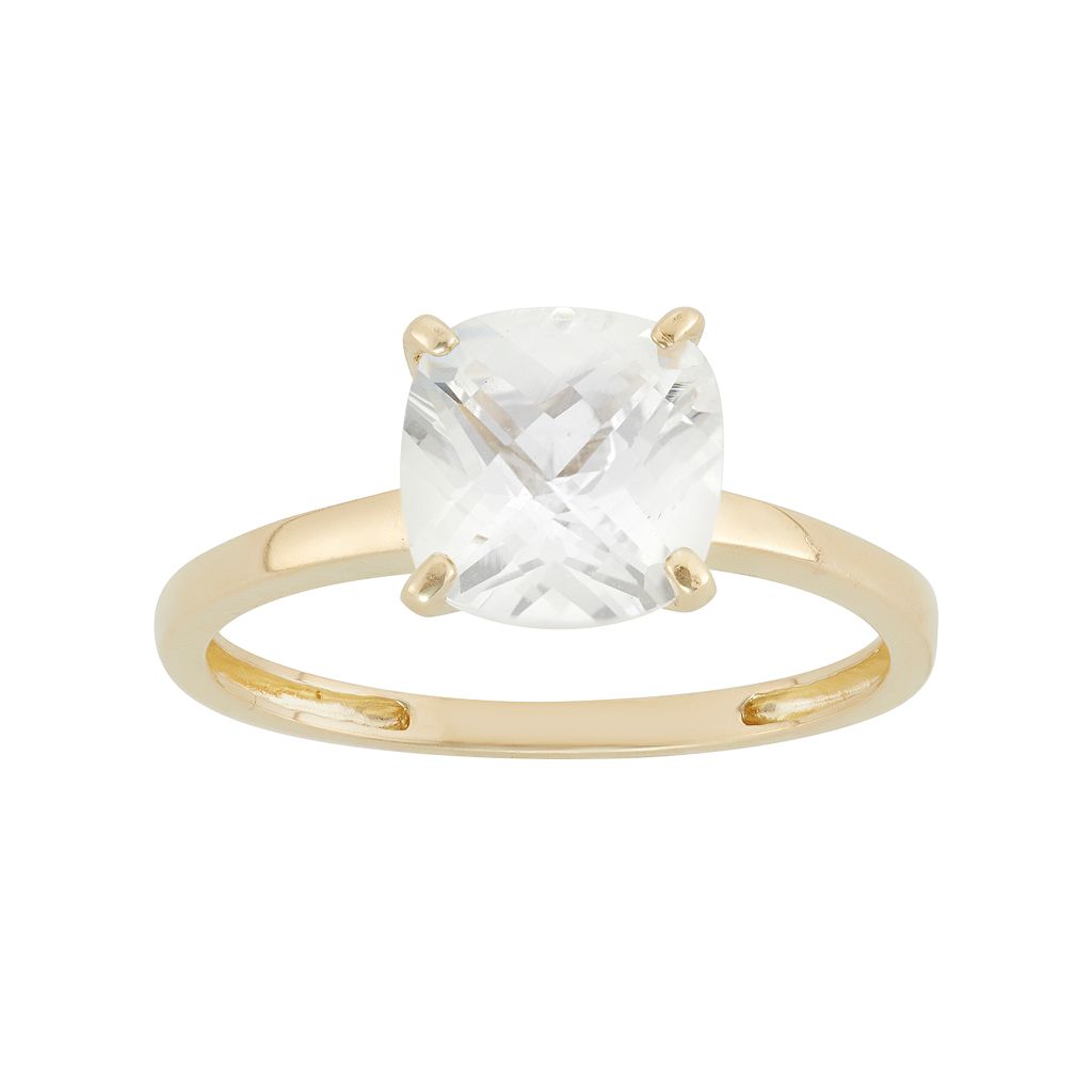 白色 ホワイト ゴールド 【 DESIGNS BY GIOELLI LAB-CREATED WHITE SAPPHIRE 10K GOLD RING / 】 ジュエリー アクセサリー レディースジュエリー 指輪 リング