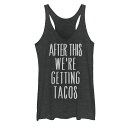【★スーパーSALE★6/11午前2時迄】タンクトップ 黒色 ブラック ヘザー WE'RE 【 UNBRANDED AFTER THIS GETTING TACOS TANK TOP / BLACK HEATHER 】 キッズ ベビー マタニティ トップス Tシャツ カットソー(4)