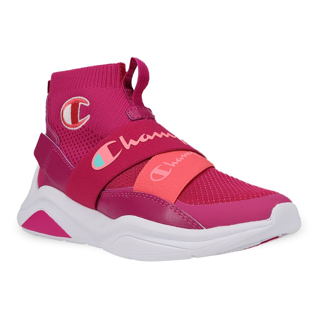 チャンピオン レジェンド スニーカー 運動靴 白色 ホワイト スニーカー 【 LEGEND CHAMPION V CB HIGHTOP SHOES BERRY PEACH WHITE 】