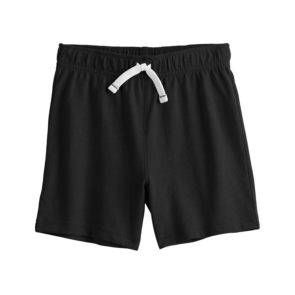 ジャンピングビーンズ ベビー 赤ちゃん用 ニット ジャージー ショーツ ハーフパンツ 黒色 ブラック 【 JUMPING BEANS TODDLER ESSENTIAL KNIT JERSEY SHORTS BLACK ORE 】