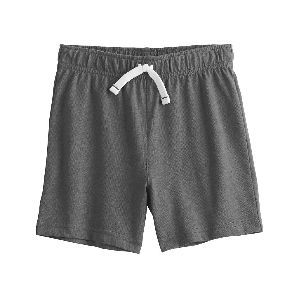 ジャンピングビーンズ ベビー 赤ちゃん用 ニット ジャージー ショーツ ハーフパンツ 【 JUMPING BEANS TODDLER ESSENTIAL KNIT JERSEY SHORTS COAL MINE 】