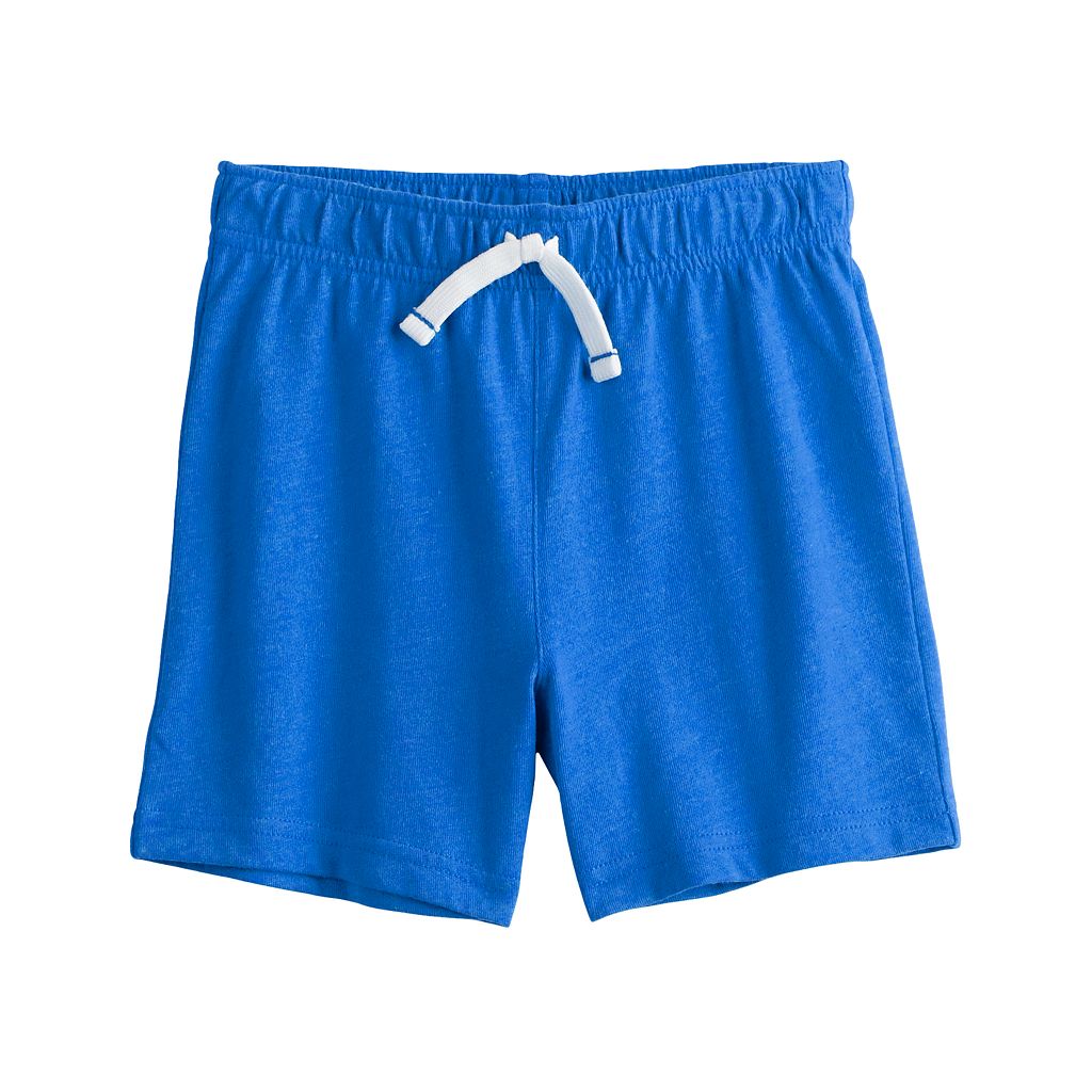 ジャンピングビーンズ ベビー 赤ちゃん用 ニット ジャージー ショーツ ハーフパンツ 青色 ブルー 【 JUMPING BEANS TODDLER ESSENTIAL KNIT JERSEY SHORTS DELA BLUE 】