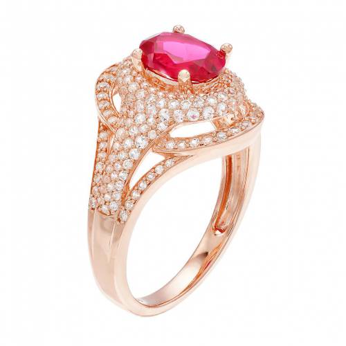 ローズ ゴールド ダイヤモンド & T.W. UNBRANDED 14K ROSE GOLD RUBY 3 4 CARAT DI jordan23-42675100 スニケス サンプル画像2