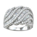 ジルコニア 銀色 シルバー ウェーブ ウェイブ 【 DESIGNS BY GIOELLI STERLING SILVER CUBIC ZIRCONIA LAYERED WAVE RING / 】 ジュエリー アクセサリー レディースジュエリー 指輪 リング