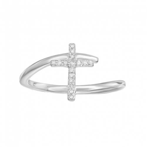 ゴールド ダイヤモンド GEMMINDED 10K GOLD DIAMOND ACCENT BYPASS RING ジュエリー jordan23-42676075 スニケス サンプル画像2