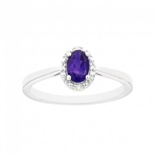 銀色 シルバー ダイヤモンド & 【 CELEBRATION GEMS STERLING SILVER AMETHYST DIAMOND ACCENT OVAL HALO RING / 】 ジュエリー アクセサリー レディースジュエリー 指輪 リング