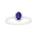 銀色 シルバー ダイヤモンド & 【 CELEBRATION GEMS STERLING SILVER AMETHYST DIAMOND ACCENT OVAL HALO RING / 】 ジュエリー アクセサリー レディースジュエリー 指輪 リング