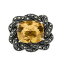 銀色 シルバー & 【 LAVISH BY TJM STERLING SILVER CITRINE MARCASITE RING / STERLING SILVER 】 ジュエリー アクセサリー レディースジュエリー 指輪 リング