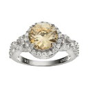 ブランド名Sophie Miller性別womens (adult)商品名Canary &amp; White Cubic Zirconia Sterling Silver Halo Ringカラー/Yellow