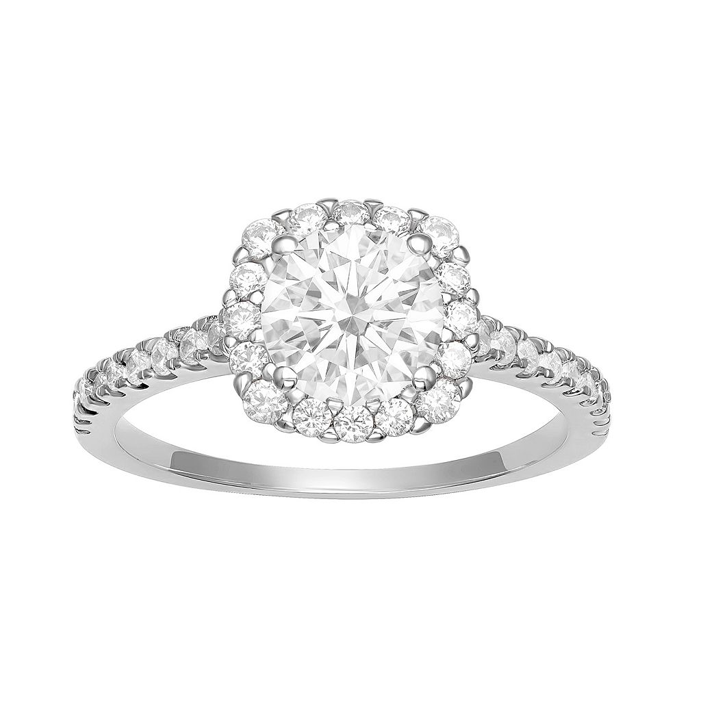 ジルコニア 銀色 シルバー 【 PRIMROSE STERLING SILVER CUBIC ZIRCONIA SQUARE HALO RING / STERLING SILVER 】 ジュエリー アクセサリー レディースジュエリー 指輪 リング