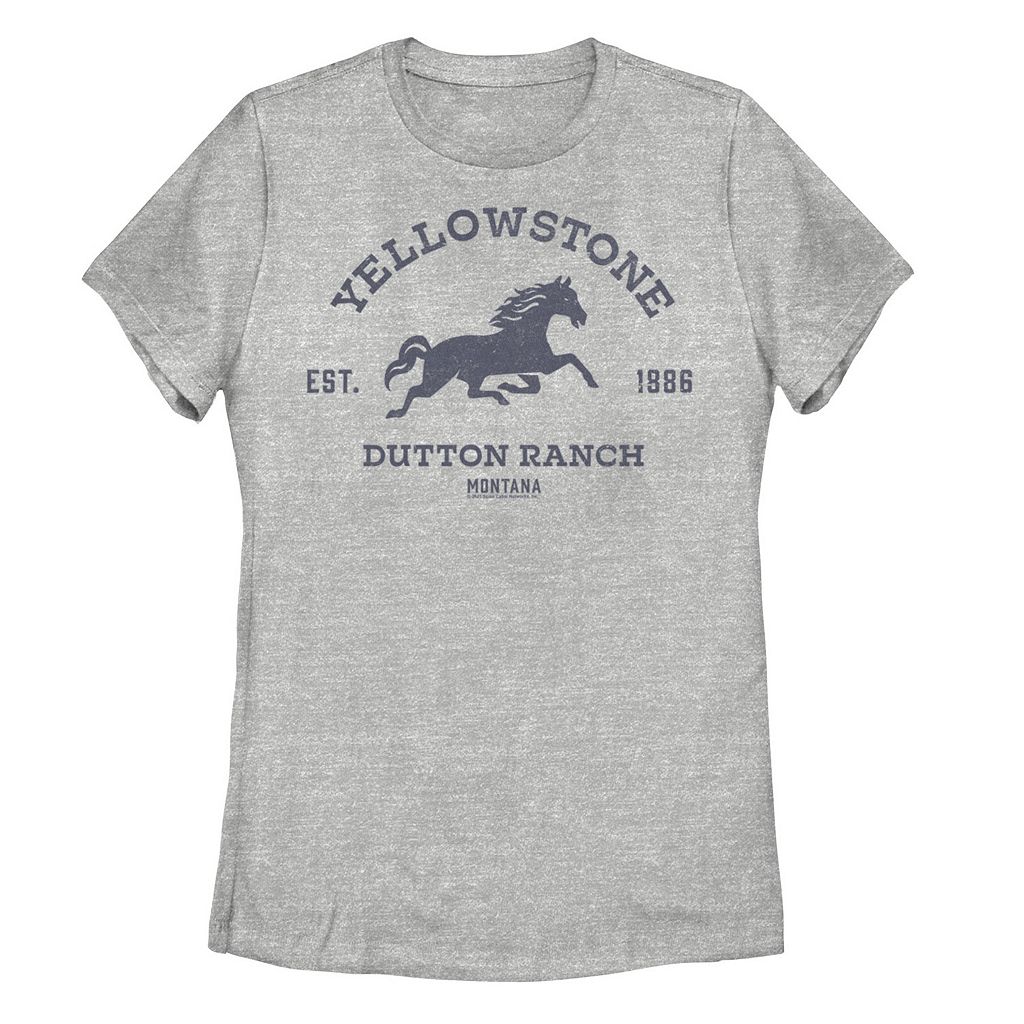 【★スーパーSALE★3/11深夜2時迄】キャラクター モンタナ グラフィック Tシャツ ヘザー 【 LICENSED CHARACTER YELLOWSTONE DUTTON RANCH MONTANA HORSE GRAPHIC TEE / ATHLETIC HEATHER 】 キッズ ベビー マタニティ トップス カットソー