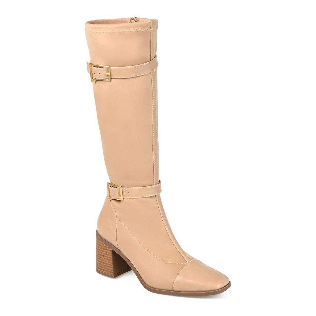 ジュルネ コレクション コレクション バックル ブーツ 【 JOURNEE COLLECTION GAIBREE BUCKLE KNEE-HIGH BOOTS / 】