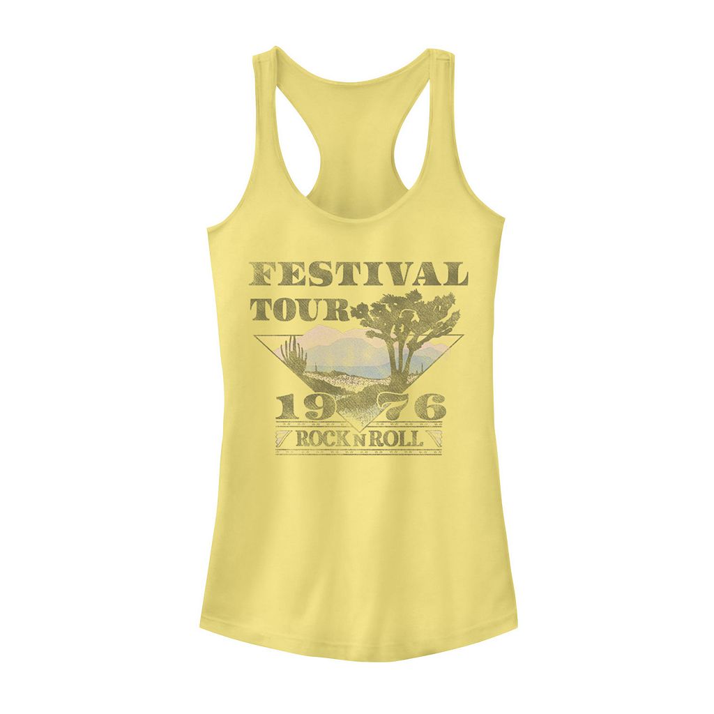 キャラクター タンクトップ 【 LICENSED CHARACTER TRENDY FESTIVAL TOUR ROCK N ROLL 1976 TRIANGLE SCENE TANK TOP / BANANA 】 キッズ ベビー マタニティ トップス Tシャツ カットソー