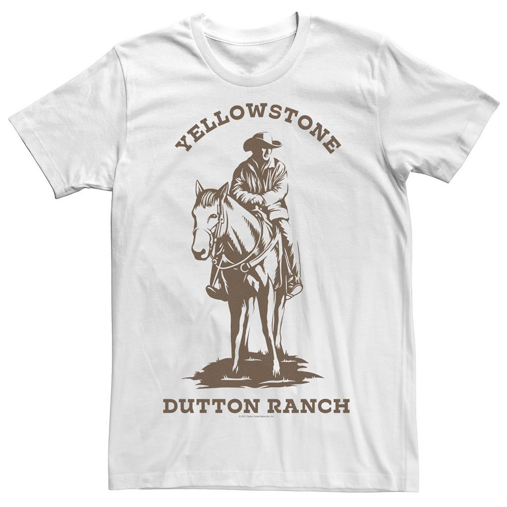 キャラクター モンタナ ロゴ Tシャツ 白色 ホワイト 【 LICENSED CHARACTER YELLOWSTONE DUTTON RANCH MONTANA JOHN LOGO C2 TEE / WHITE 】 メンズファッション トップス カットソー