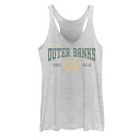 キャラクター グラフィック タンクトップ 白色 ホワイト ヘザー 【 LICENSED CHARACTER OUTER BANKS COLLEGIATE STYLE CREST GRAPHIC TANK TOP / WHITE HEATHER 】 キッズ ベビー マタニティ トップス