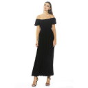 アレクシアアドマー ドレス マキシドレス 【 ALEXIA ADMOR LEIA SMOCKED OFF-THE-SHOULDER MAXI DRESS / 】 レディースファッション