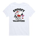 キャラクター グラフィック Tシャツ 白色 ホワイト 【 LICENSED CHARACTER SNOOPY MY VALENTINE GRAPHIC TEE WHITE 】